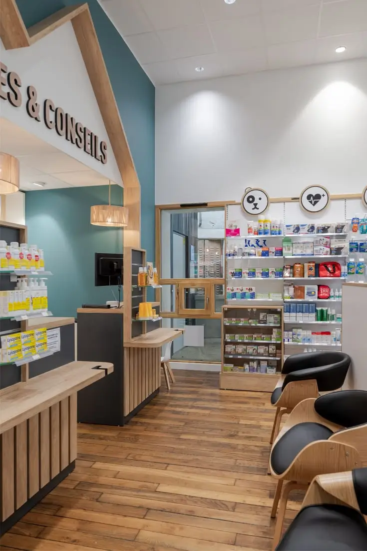 Espace d'attente de la pharmacie