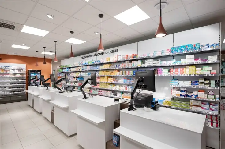 Comptoir d'accueil de la pharmacie